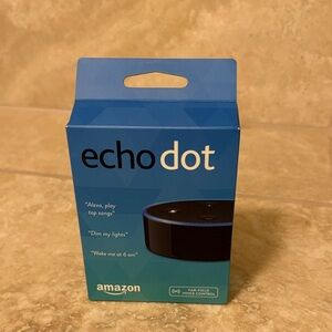 Amazon Echo Dot Blue and Black